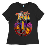 Black trick treat black Ladies Tee - JahusDesignShop