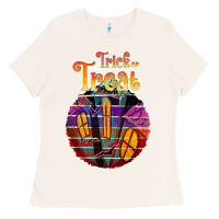 Bone trick treat black Ladies Tee - JahusDesignShop