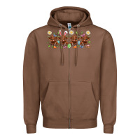 Chestnut easter day baby heifers Zipper Hoodie - Artiststas