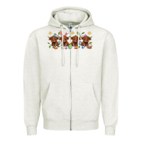 Oatmeal Heather easter day baby heifers Zipper Hoodie - Artiststas