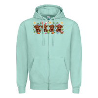 Seafoam easter day baby heifers Zipper Hoodie - Artiststas