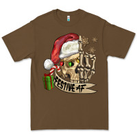 Cacao festive af christmas skull Premium Tee - FaDigitalArtStudio