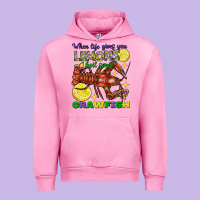 When Life Gives You Lemons Boil Some Crawfish Mard Urban Hoodie Designed By Fadigitalartstudio