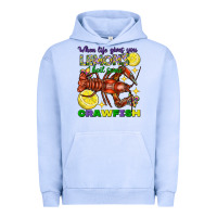 Pigment Grape Ice when life gives you lemons boil some crawfish mard Urban Hoodie - FaDigitalArtStudio