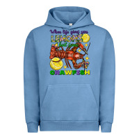 Pigment Pebble Blue when life gives you lemons boil some crawfish mard Urban Hoodie - FaDigitalArtStudio