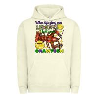 Pigment Pistachio when life gives you lemons boil some crawfish mard Urban Hoodie - FaDigitalArtStudio