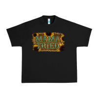 Black Sunflower Leopard Mama Tried Urban Heavy Tee - Jasminsmagicworld