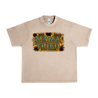 French Oak Sunflower Leopard Mama Tried Urban Heavy Tee - Jasminsmagicworld