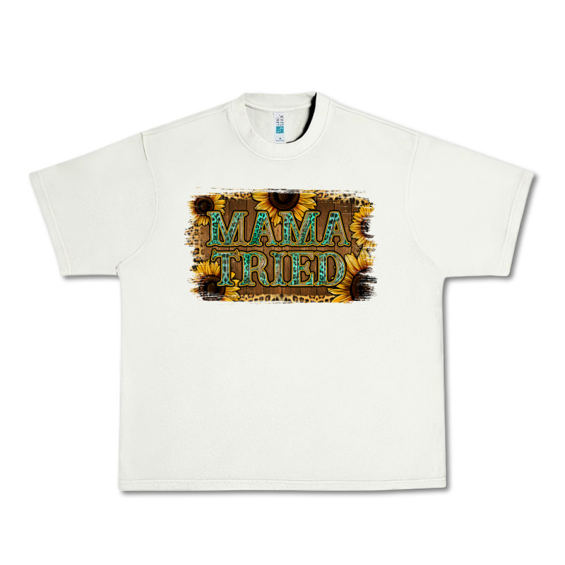 Sunflower Leopard Mama Tried Urban Heavy Tee by Jasminsmagicworld | Teevron