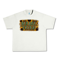 Pistachio Sunflower Leopard Mama Tried Urban Heavy Tee - Jasminsmagicworld