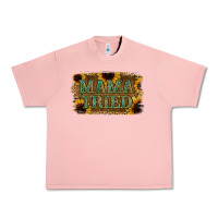 Salmon Sunflower Leopard Mama Tried Urban Heavy Tee - Jasminsmagicworld