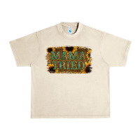 Sandshell Sunflower Leopard Mama Tried Urban Heavy Tee - Jasminsmagicworld