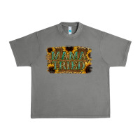 Tornado Sunflower Leopard Mama Tried Urban Heavy Tee - Jasminsmagicworld