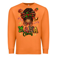 Carrot mama claus afro messy bun Premium Sweatshirt - texasbilliewilder