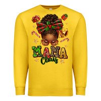 Lemon mama claus afro messy bun Premium Sweatshirt - texasbilliewilder