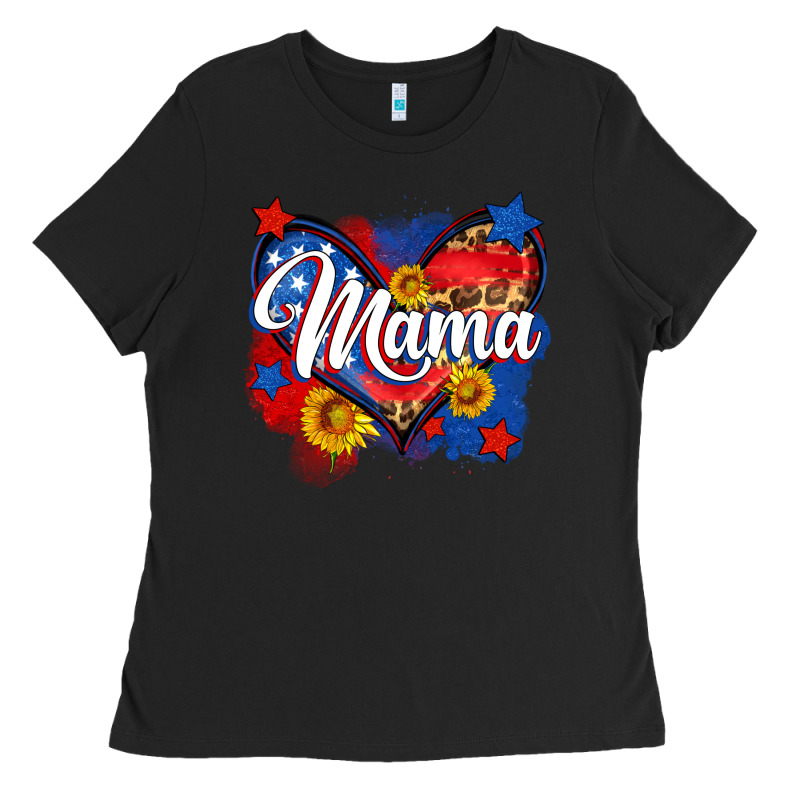 American Mama Heart Ladies Tee by Neo Western | Teevron