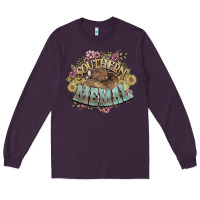 Plum southern memal western flowers Long Sleeve Tee - NancyCooperArtShop