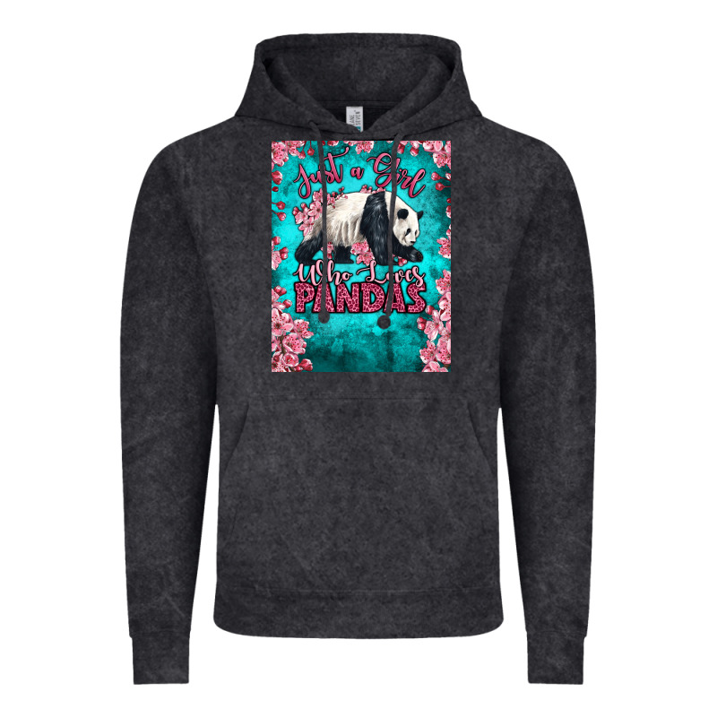 Just A Girl Who Loves Pandas Vintage Hoodie by LillyAllenDesigns | Teevron