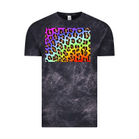 Cloud Black leopard background rainbow 3200x2400 Vintage Tee - AdoDesignShop