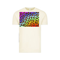 Vintage Arctic leopard background rainbow 3200x2400 Vintage Tee - AdoDesignShop