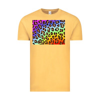 Vintage Mustard leopard background rainbow 3200x2400 Vintage Tee - AdoDesignShop