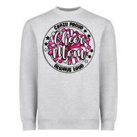 Heather Grey cheer mom Heavyweight Sweatshirt - MaliasSmallBusiness
