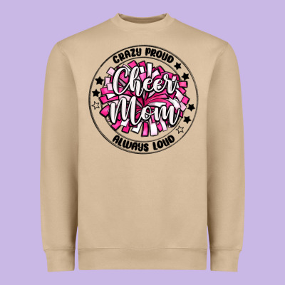 Cheer Mom Heavyweight Sweatshirt Designed By Maliassmallbusiness