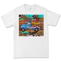 White western  american truck sunflowers  mousepad Premium Tee - HRA Design Shop
