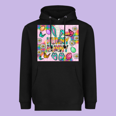Hunny Bunny And Egg Easter Heavyweight Hoodie Designed By Nancycooperartshop