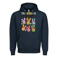 Navy teaching my favorite peeps Zipper Hoodie - Artiststas