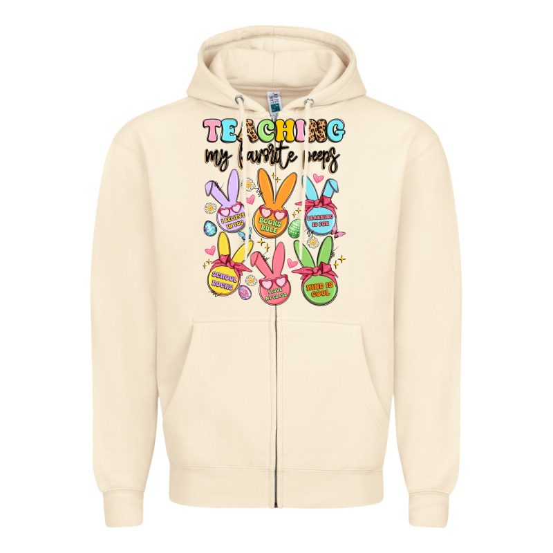 Teaching My Favorite Peeps Zipper Hoodie by Artiststas | Teevron