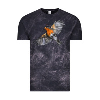 Cloud Black Flying American Robin Vintage Tee - LillyAllenDesigns