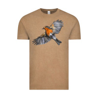Vintage Coffee Flying American Robin Vintage Tee - LillyAllenDesigns