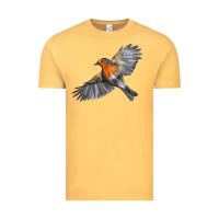 Vintage Mustard Flying American Robin Vintage Tee - LillyAllenDesigns