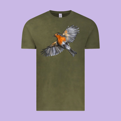 Flying American Robin Vintage Tee Designed By Lillyallendesigns