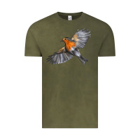 Vintage Olive Flying American Robin Vintage Tee - LillyAllenDesigns