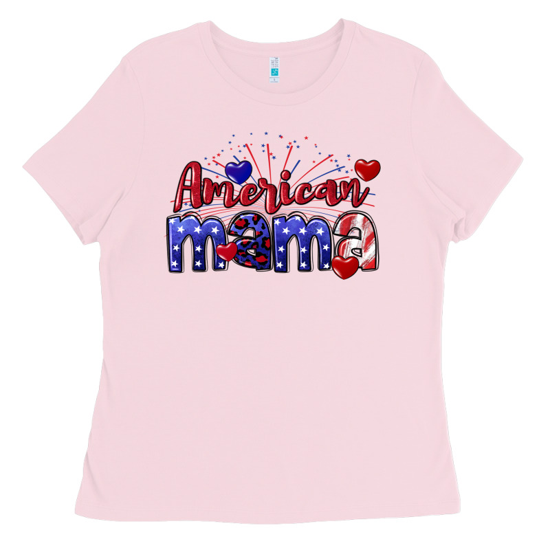 American Mama 4th Of July Ladies Tee by CowGirlArtShop | Teevron