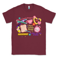Burgundy teacher stuff Classic Tee - JahusDesignShop