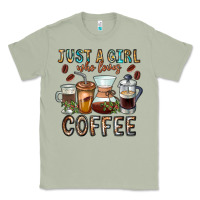 Matcha Just A Girl Who Loves Coffee Classic Tee - CowhideDigitalArt