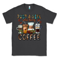 Smoke Just A Girl Who Loves Coffee Classic Tee - CowhideDigitalArt