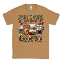 Toasted Coconut Just A Girl Who Loves Coffee Classic Tee - CowhideDigitalArt