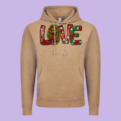 Our Lady Of Guadalupe Christmas Love Vintage Hoodie Designed By Jasminsmagicworld