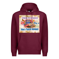 Burgundy read book Premium Hoodie - TumblerDesignByShophia