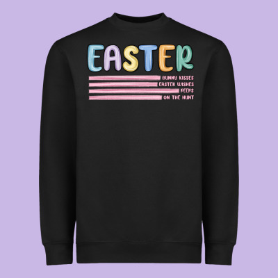 Easter  Bunny Kısses Heavyweight Sweatshirt Designed By Maliassmallbusiness