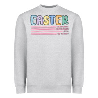 Heather Grey easter  Bunny Kısses Heavyweight Sweatshirt - MaliasSmallBusiness