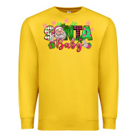 Lemon santa baby pink christmas Premium Sweatshirt - texasbilliewilder