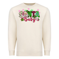 Sandshell santa baby pink christmas Premium Sweatshirt - texasbilliewilder