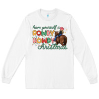 White have yourself a rowdy howdy christmas Long Sleeve Tee - MaliasSmallBusiness