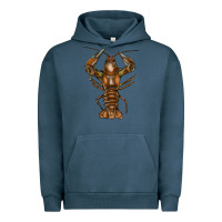 Pigment Midnight Navy Crawfish Urban Hoodie - FaDigitalArtStudio