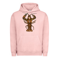 Pigment Salmon Crawfish Urban Hoodie - FaDigitalArtStudio